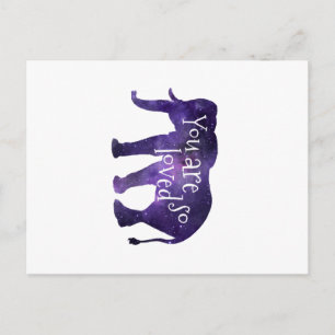 Carte Postale Elephant Vous Êtes Si Aimé Citation