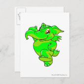 Carte Postale Eléphante (Devant / Derrière)