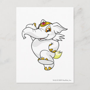 Carte Postale Elephante blanche
