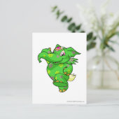 Carte Postale Elephante Disco (Debout devant)