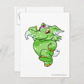 Carte Postale Elephante Specked (Devant / Derrière)