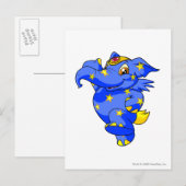 Carte Postale Elephante Starry (Devant / Derrière)