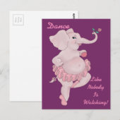 Carte Postale Elephantina Ballerina (Devant / Derrière)