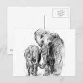 Carte Postale elephantonajourney (Devant / Derrière)