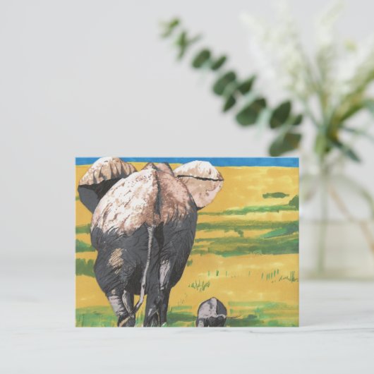 Carte Postale Éléphants (Debout devant)