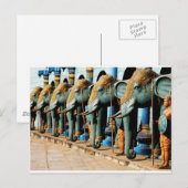 Carte Postale Eléphants (Devant / Derrière)