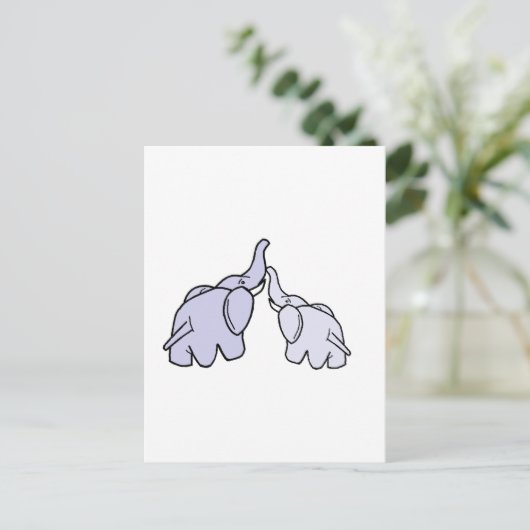 Carte Postale Eléphants (Debout devant)