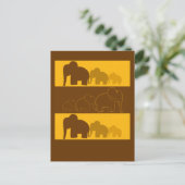 Carte Postale Eléphants (Debout devant)