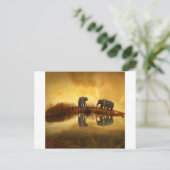 Carte Postale Eléphants (Debout devant)
