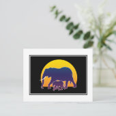 Carte Postale Eléphants couchés de soleil (Debout devant)