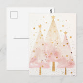 Carte Postale Éléphants de Noël (Devant / Derrière)