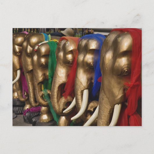 Carte Postale Eléphants d'or (Devant)