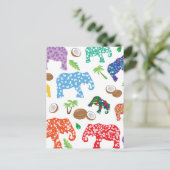 Carte Postale Eléphants tropicaux (Debout devant)