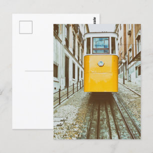 Carte Postale Elevador da Gloria. Lisbonne, Portugal.