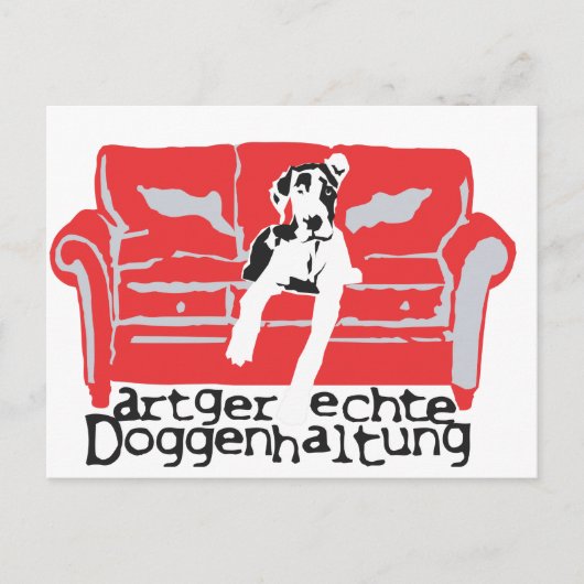 Carte Postale Élevage approprié de dogues (Devant)