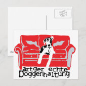 Carte Postale Élevage approprié des dogues (Devant / Derrière)