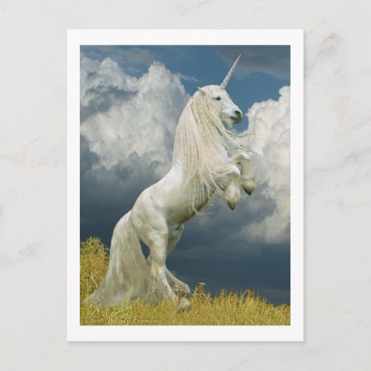 Carte Postale Élever la licorne (Devant)