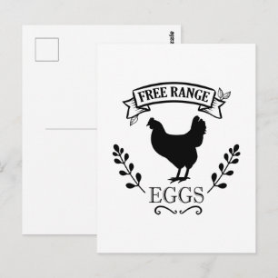 Carte Postale Éleveurs d'œufs mignons en plein air