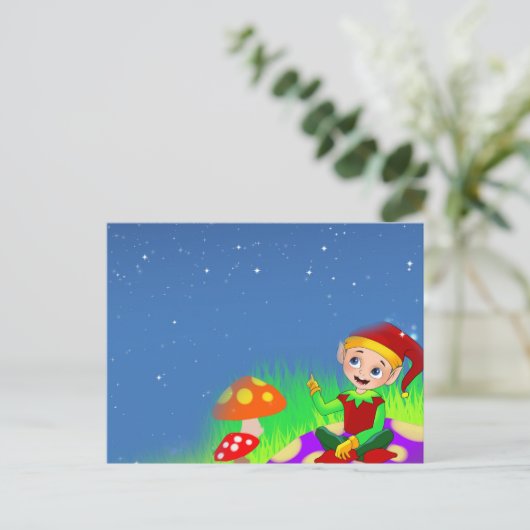 Carte Postale Elf (Debout devant)