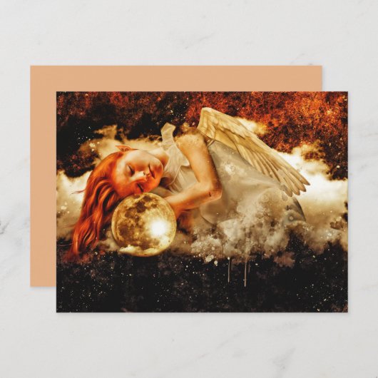 carte postale elf ange (Devant / Derrière)