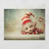 Carte Postale Elf Arrival Letter | North Pole Welcome Message (Dos)