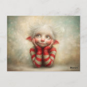 Carte Postale Elf Arrival Letter | North Pole Welcome Message (Dos)