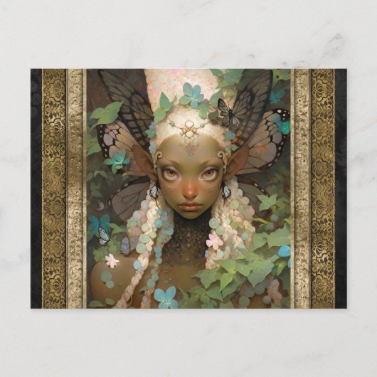 Carte Postale Elf Fairy Girl Imaginaire Art (Devant)