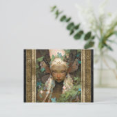 Carte Postale Elf Fairy Girl Imaginaire Art (Debout devant)