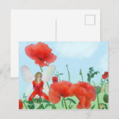 Carte Postale Elf im Mohn (Devant / Derrière)