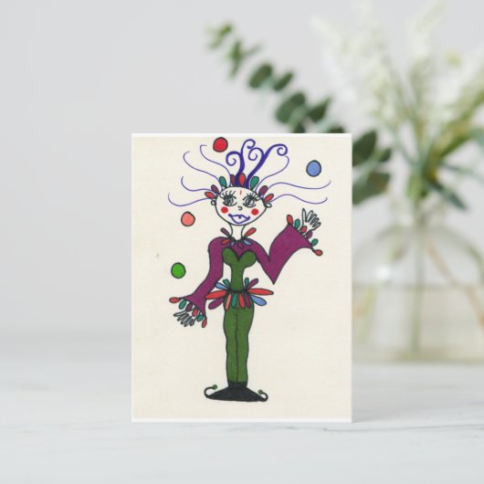 Carte Postale Elf Jester Jubling (Debout devant)