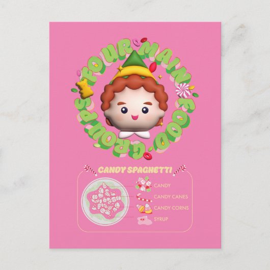 Carte Postale Elf le Film | Quatre Groupes Alimentaires Principa (Devant)