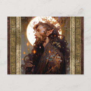Carte Postale Elf Man Imaginaire Art