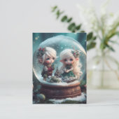 Carte Postale Elf Snowglobe (Debout devant)