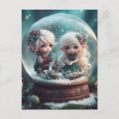 Carte Postale Elf Snowglobe (Devant)