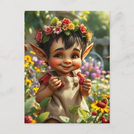 Carte Postale Elf Strawberry (Devant)