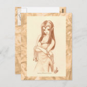 Carte Postale Elf (style anime) (Devant / Derrière)