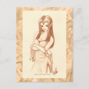 Carte Postale Elf (style anime)