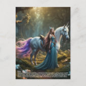 Carte Postale Elf Unicorn (Devant)