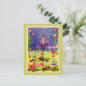 Carte Postale elfe de printemps (Debout devant)