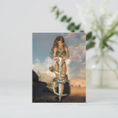 Carte Postale elfe guerrier (Debout devant)