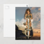 Carte Postale elfe guerrier (Devant / Derrière)