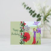 Carte Postale Elfe im Blumenbeet (Debout devant)