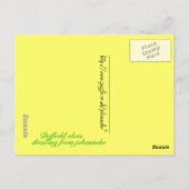 Carte Postale elfes de jonquille (Dos)