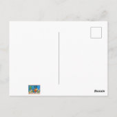 Carte Postale Elfes et rennes (Dos)