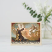 Carte Postale Elijah prise dans un chariot de feu par G. Angeli (Debout devant)