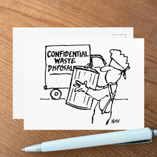 Carte Postale Élimination des déchets confidentiels