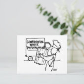Carte Postale Élimination des déchets confidentiels (Debout devant)