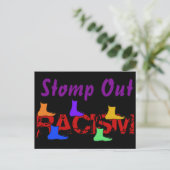 Carte Postale Éliminer le racisme (Debout devant)