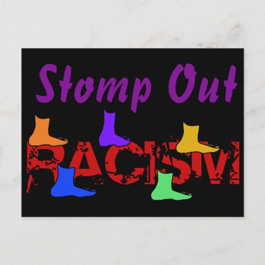 Carte Postale Éliminer le racisme (Devant)