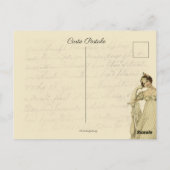 Carte Postale Elinor, d'inspiration Jane Austen, crème pour les  (Dos)